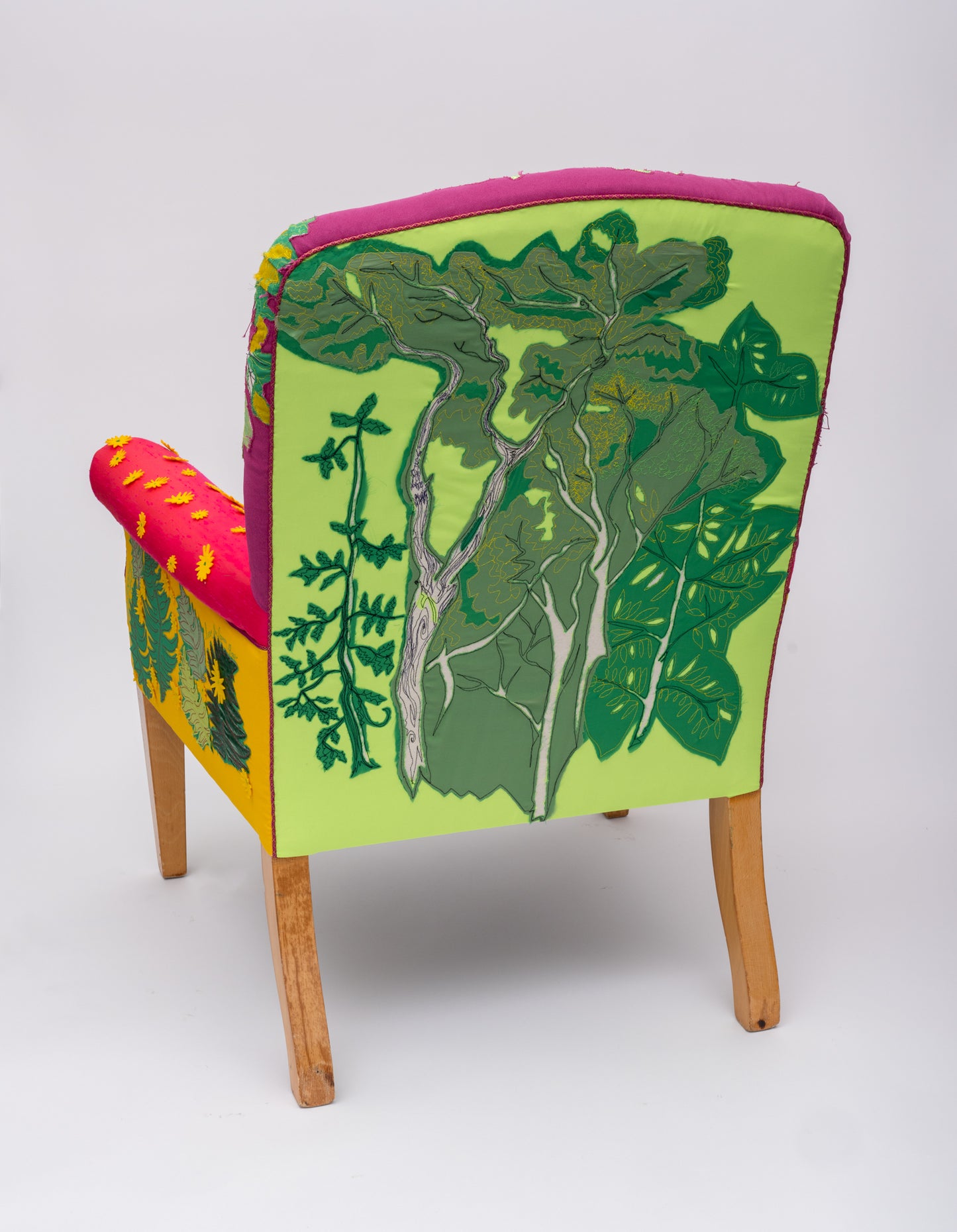 Oak and Ash Chair and Stool