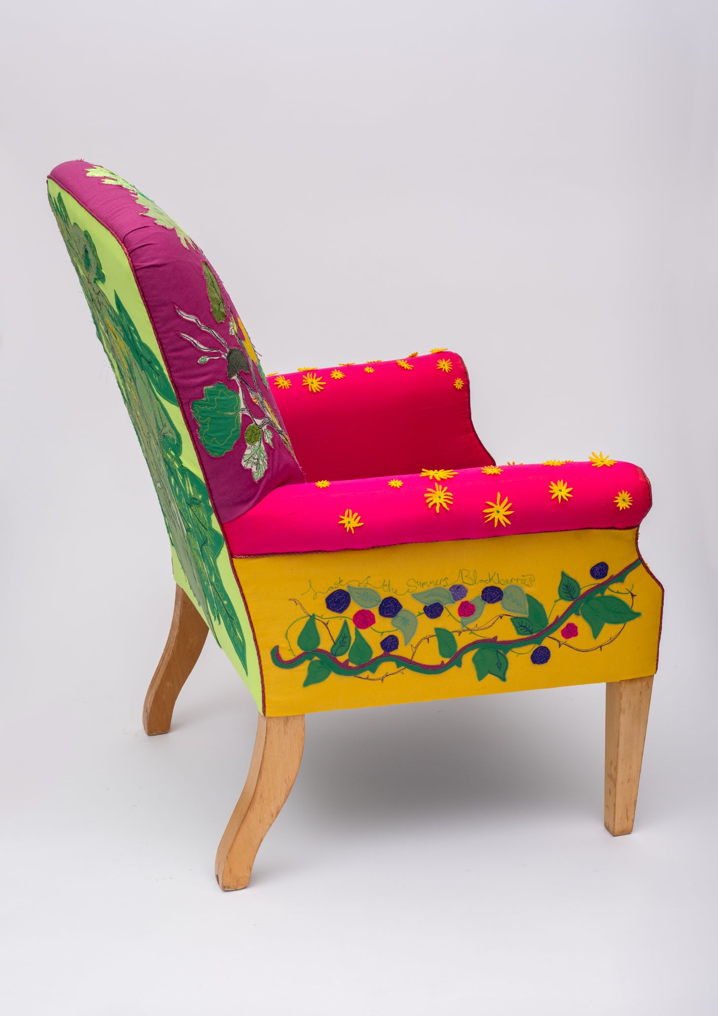 Oak and Ash Chair and Stool