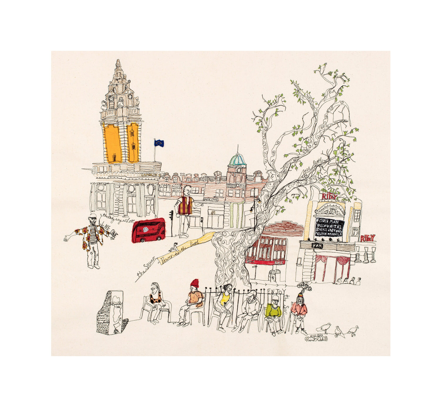 We Are One, Brixton Square, London. PRINT