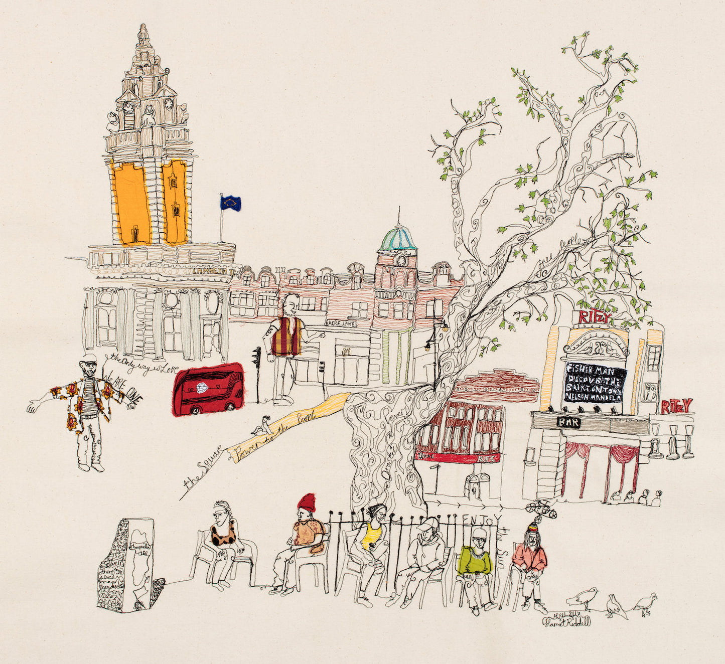 We Are One, Brixton Square, London. PRINT
