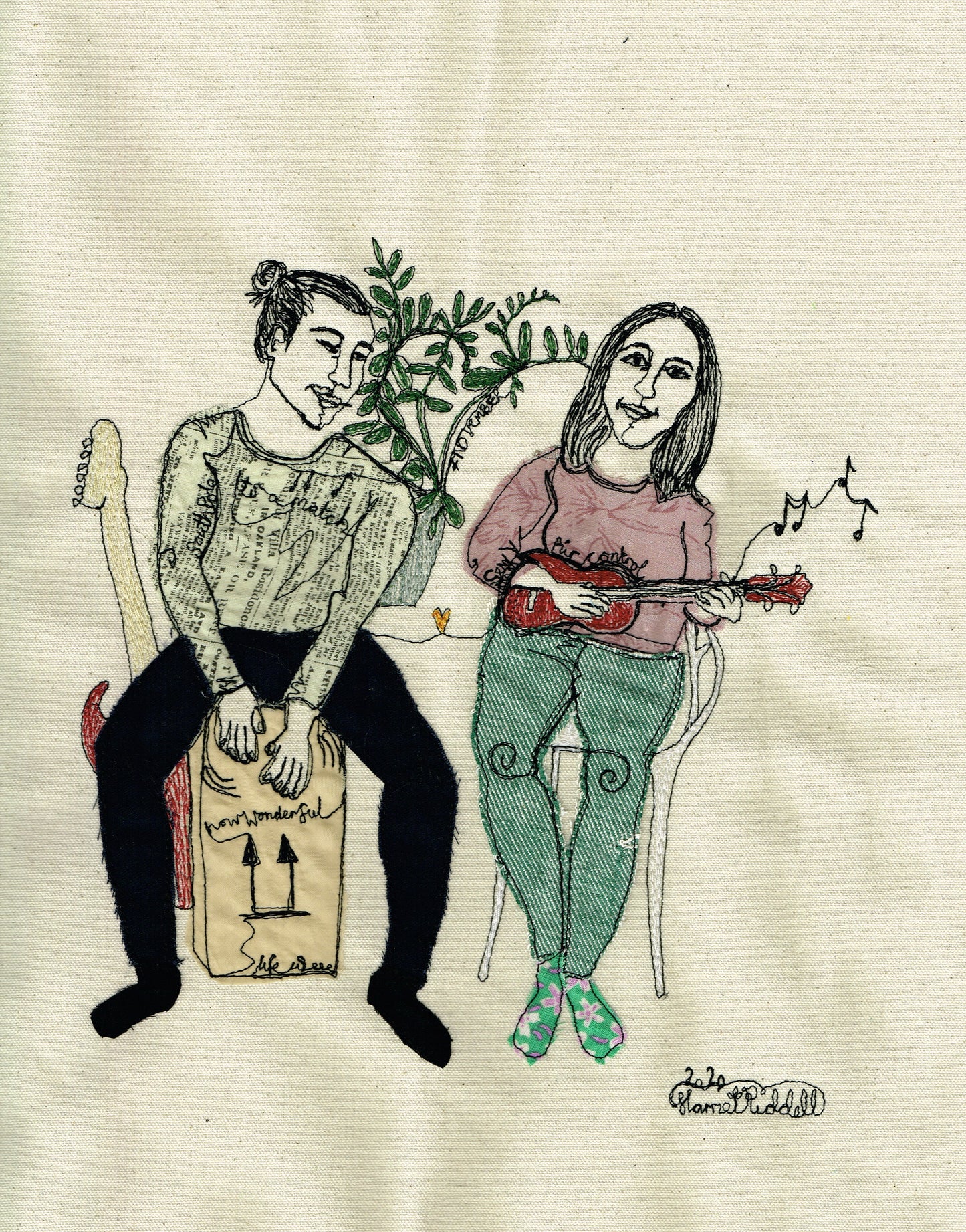 Online Live Stich Portrait (2 people)