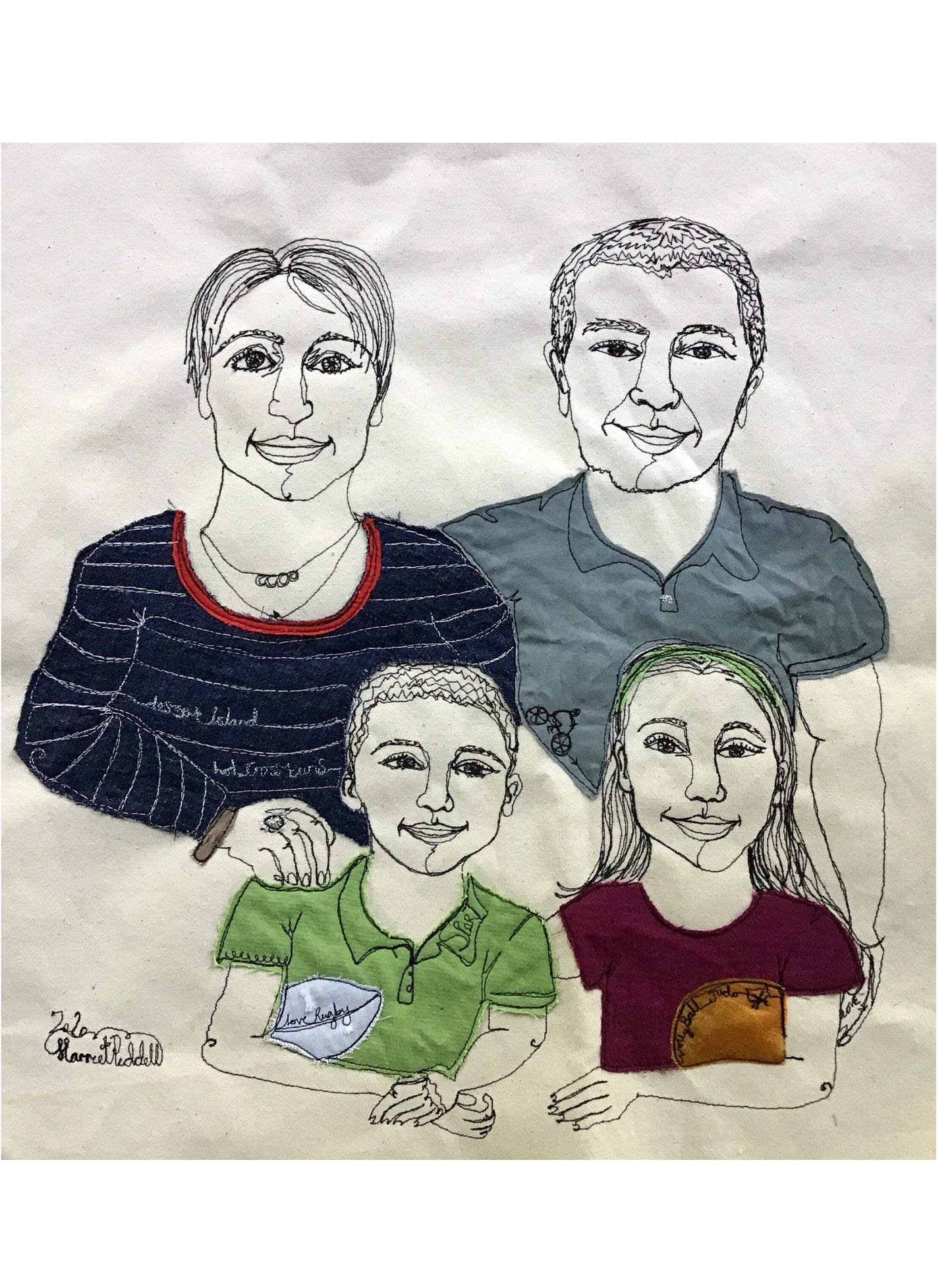 Online Live Stich Portrait (4 people)