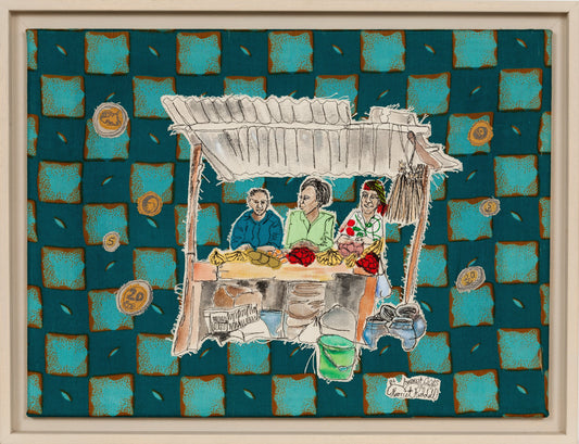 Fruit and Veg Ladies. Nairobi Kenya. Original Artwork..