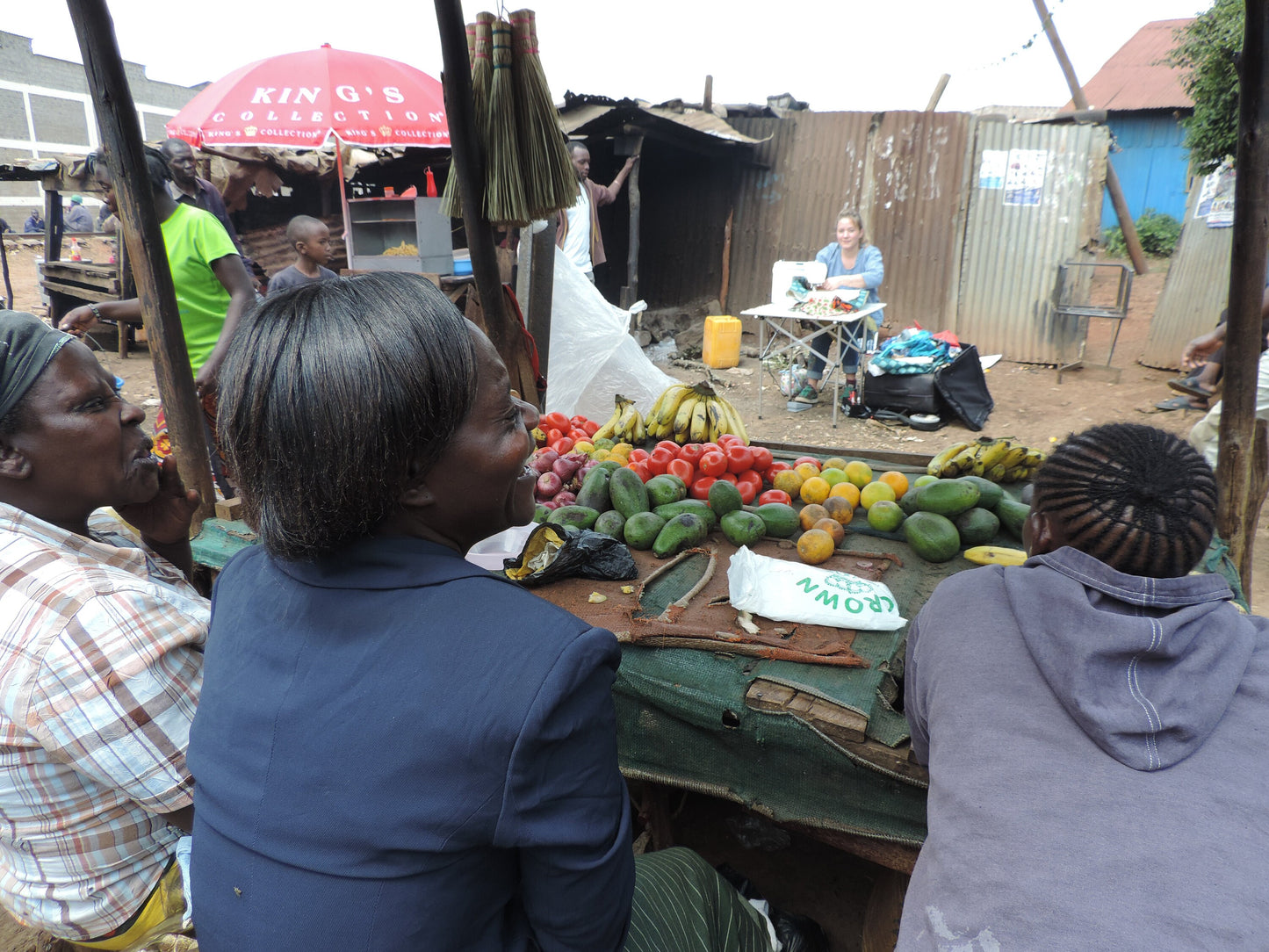 Fruit and Veg Ladies. Nairobi Kenya. Original Artwork..