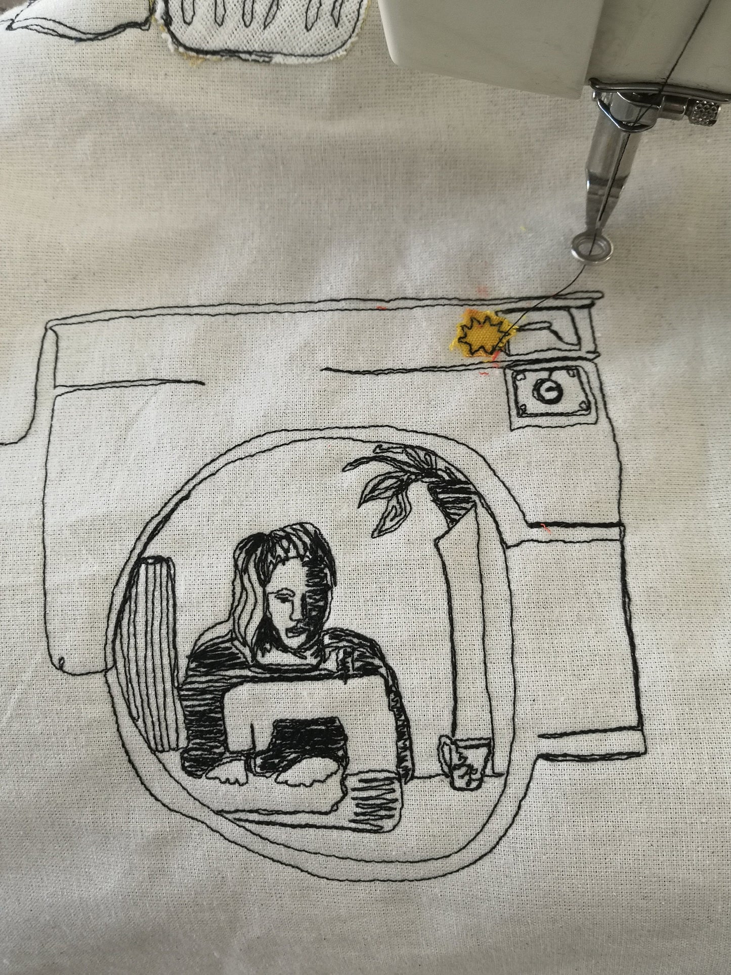 Life in the Laundrette Tea Towel