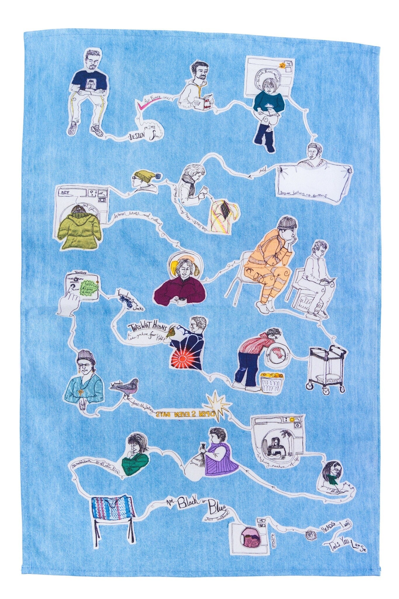 Life in the Laundrette Tea Towel