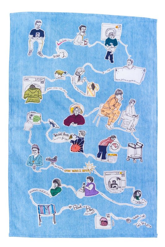 Life in the Laundrette Tea Towel