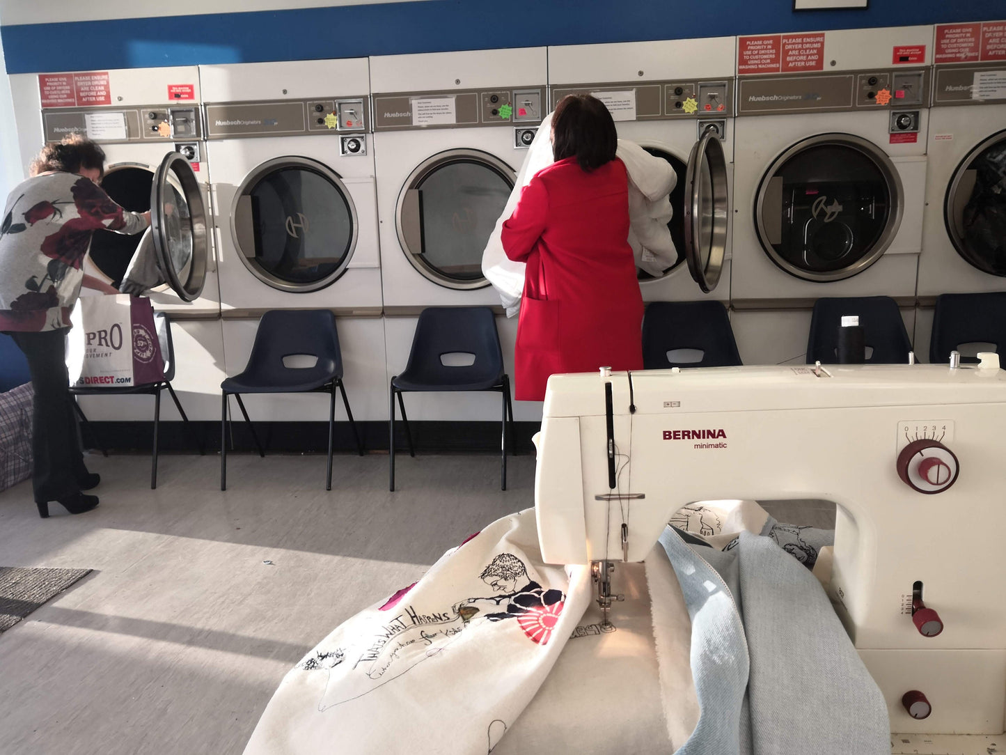 Life in the Laundrette Tea Towel