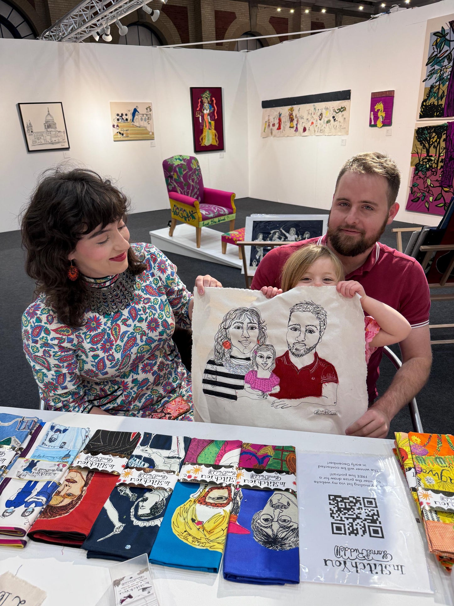 Online Live Stich Portrait (3 people)