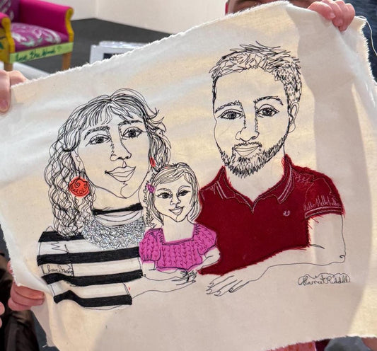 Online Live Stich Portrait (3 people)