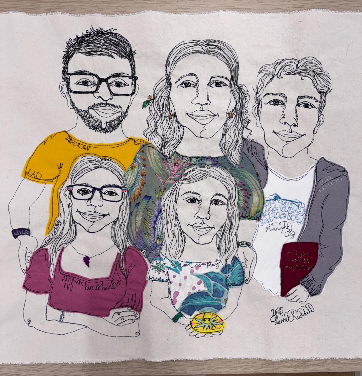 Online Live Stich Portrait (5 people)