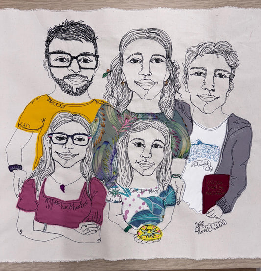 Online Live Stich Portrait (5 people)